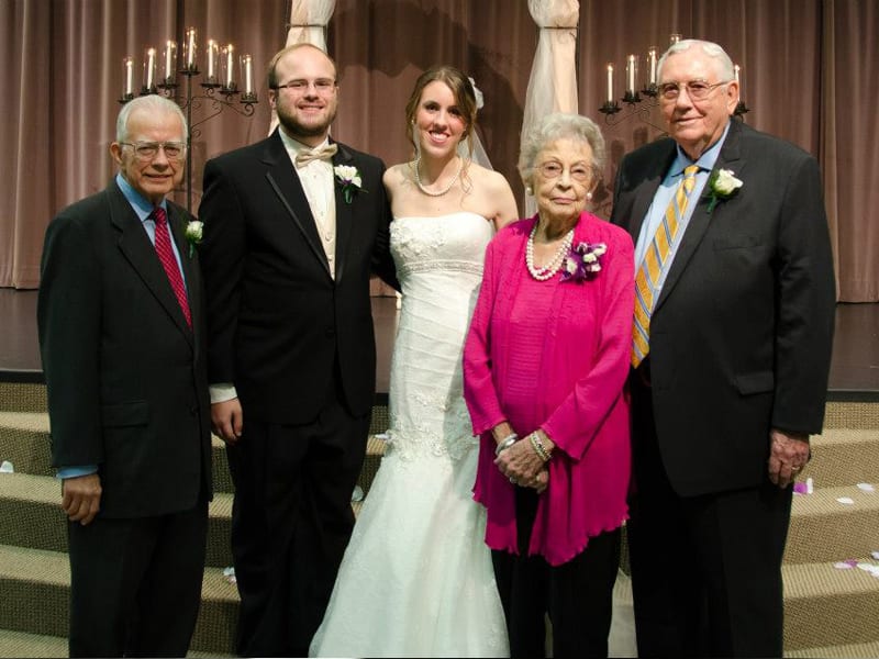 Dr. Zuck with his family at a wedding